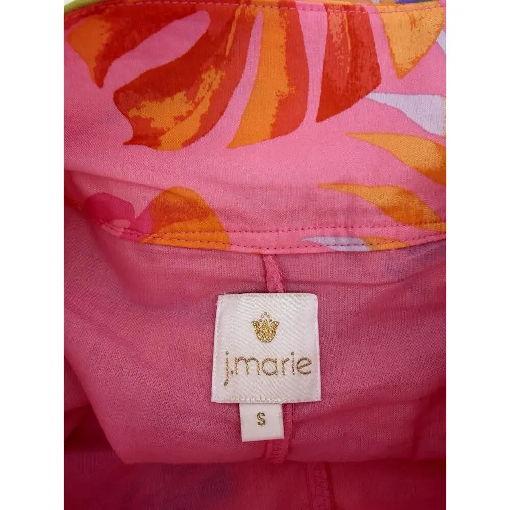Vibrant Pink Tropical Mini Skirt - Picture 6 of 8